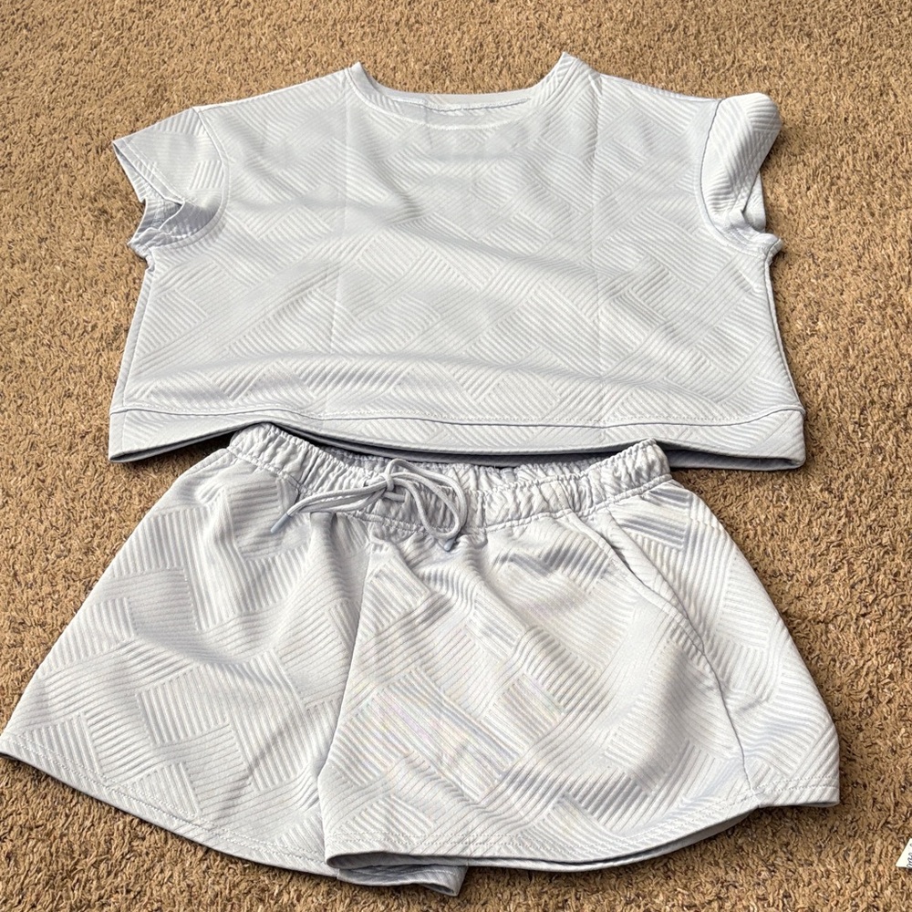 2sets for $10 Amazon Light Gray Textured Fabric